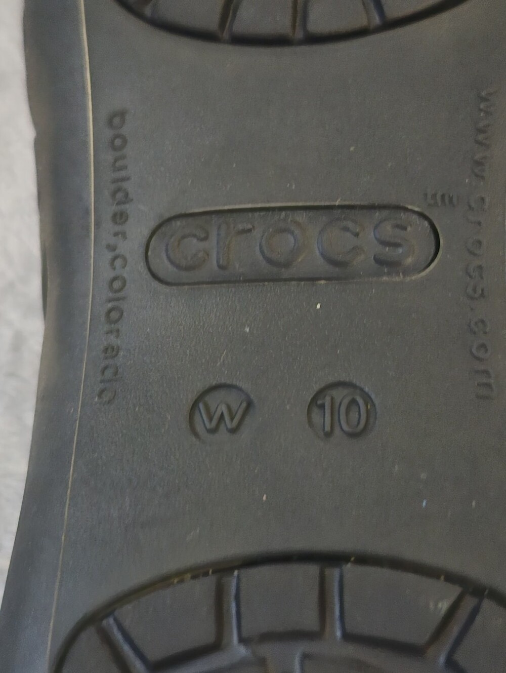 Crocs Adrina III Peep-Toe Jelly Flats Size:10 Color: Black - Picture 12 of 12